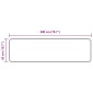 vidaXL Χαλί Runner MARSA Μαύρο 50 x 100 cm Πολυέστερ και PVC