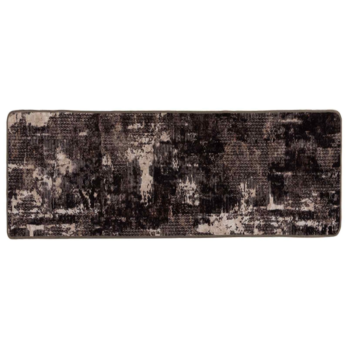 vidaXL Χαλί Runner MARSA Μαύρο 80 x 200 cm Πολυέστερ και PVC