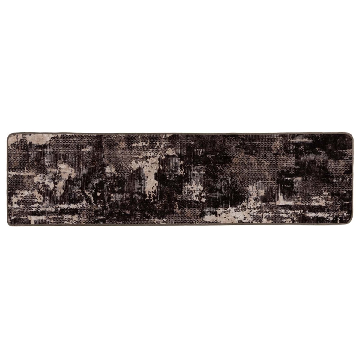 vidaXL Χαλί Runner MARSA Μαύρο 80 x 350 εκ. Πολυέστερ και PVC