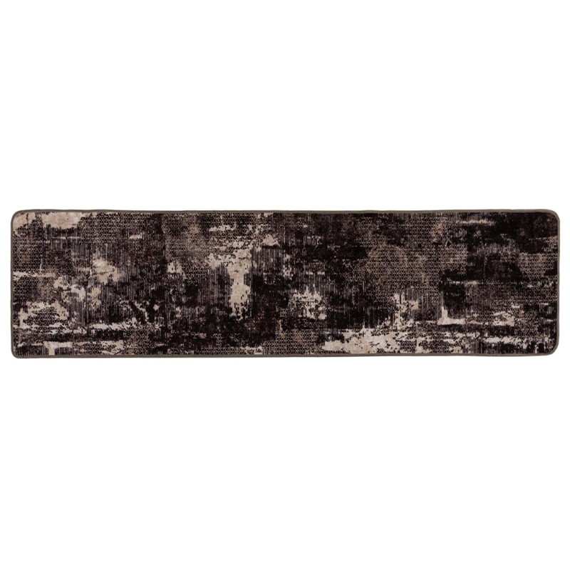 vidaXL Χαλί Runner MARSA Μαύρο 80 x 400 εκ. Πολυέστερ και PVC
