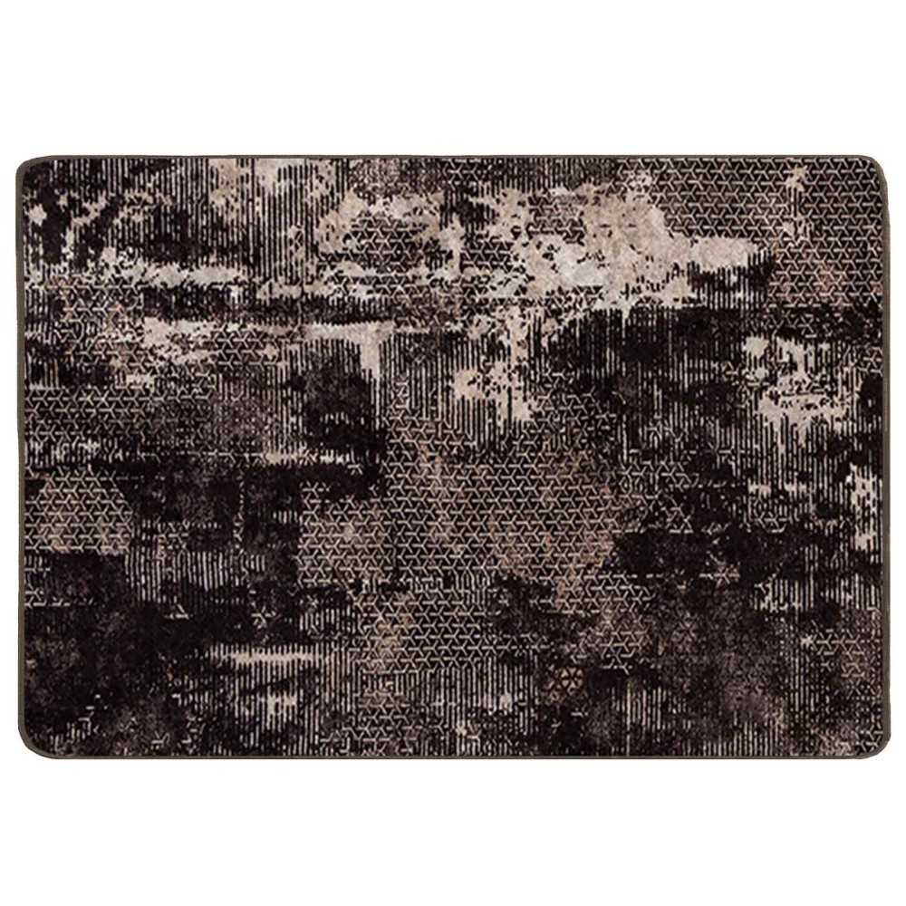 vidaXL Χαλί Runner MARSA Μαύρο 100 x 150 cm Πολυέστερ και PVC