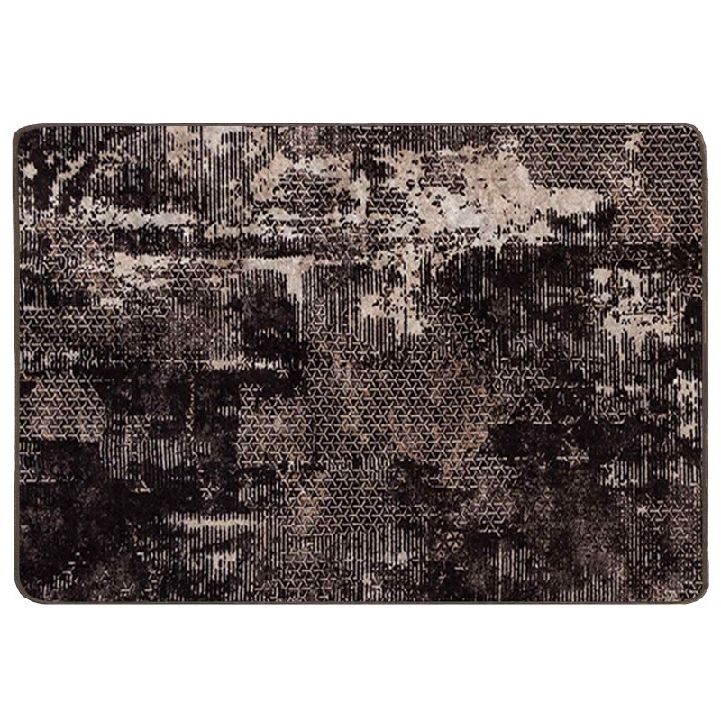 vidaXL Χαλί Runner MARSA Μαύρο 100 x 150 cm Πολυέστερ και PVC