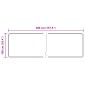 vidaXL Χαλί Runner MARSA Μαύρο 100 x 400 cm Πολυέστερ και PVC