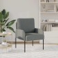 vidaXL Καναπέδες με μαξιλάρι 55cm Σκούρο Γκρι Κόντρα πλακέ