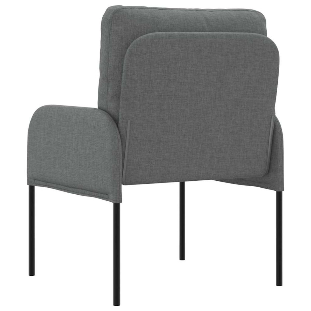vidaXL Καναπέδες με μαξιλάρι 55cm Σκούρο Γκρι Κόντρα πλακέ