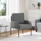 vidaXL Καναπέδες με μαξιλάρι 55cm Σκούρο Γκρι Κόντρα πλακέ