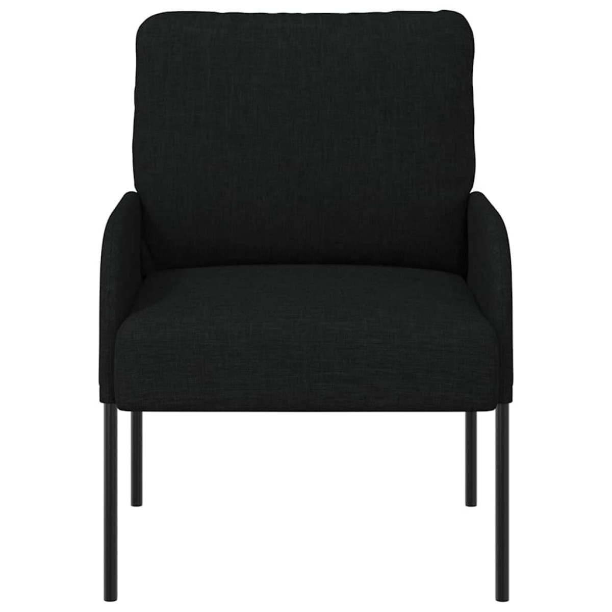 vidaXL Καναπέδες με μαξιλάρι 55cm Μαύρο Κόντρα πλακέ