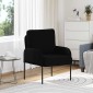 vidaXL Καναπέδες με μαξιλάρι 55cm Μαύρο Κόντρα πλακέ