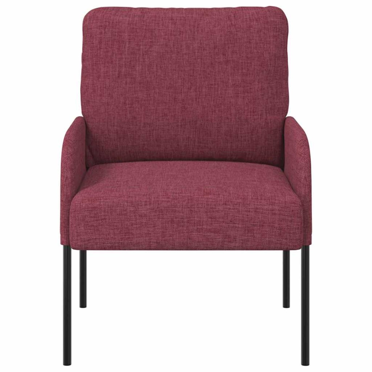 vidaXL Καναπέδες με μαξιλάρι 55cm Κόκκινο Κόντρα πλακέ