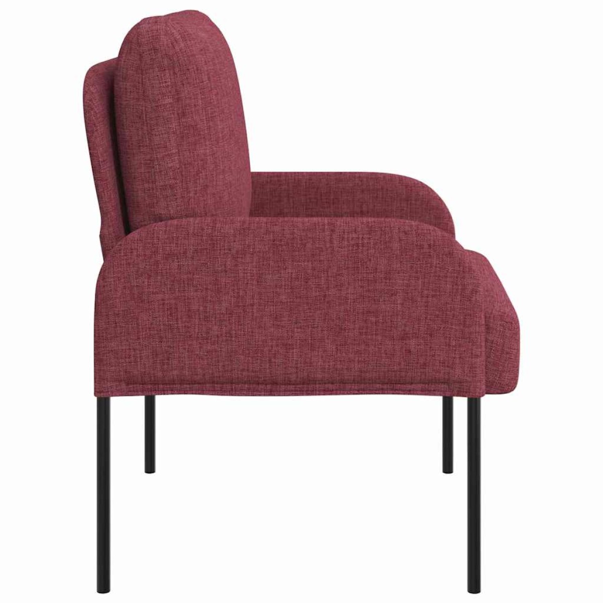 vidaXL Καναπέδες με μαξιλάρι 55cm Κόκκινο Κόντρα πλακέ