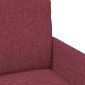 vidaXL Καναπέδες με μαξιλάρι 55cm Κόκκινο Κόντρα πλακέ