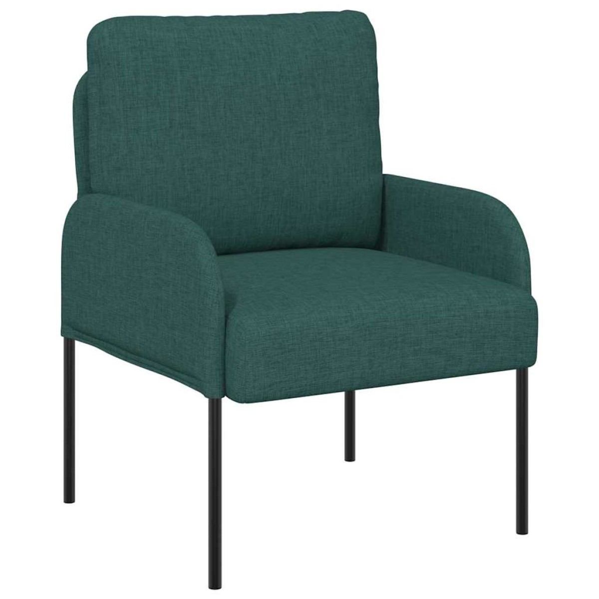 vidaXL Καναπέδες με μαξιλάρι 55cm Σκούρο Πράσινο Κόντρα πλακέ