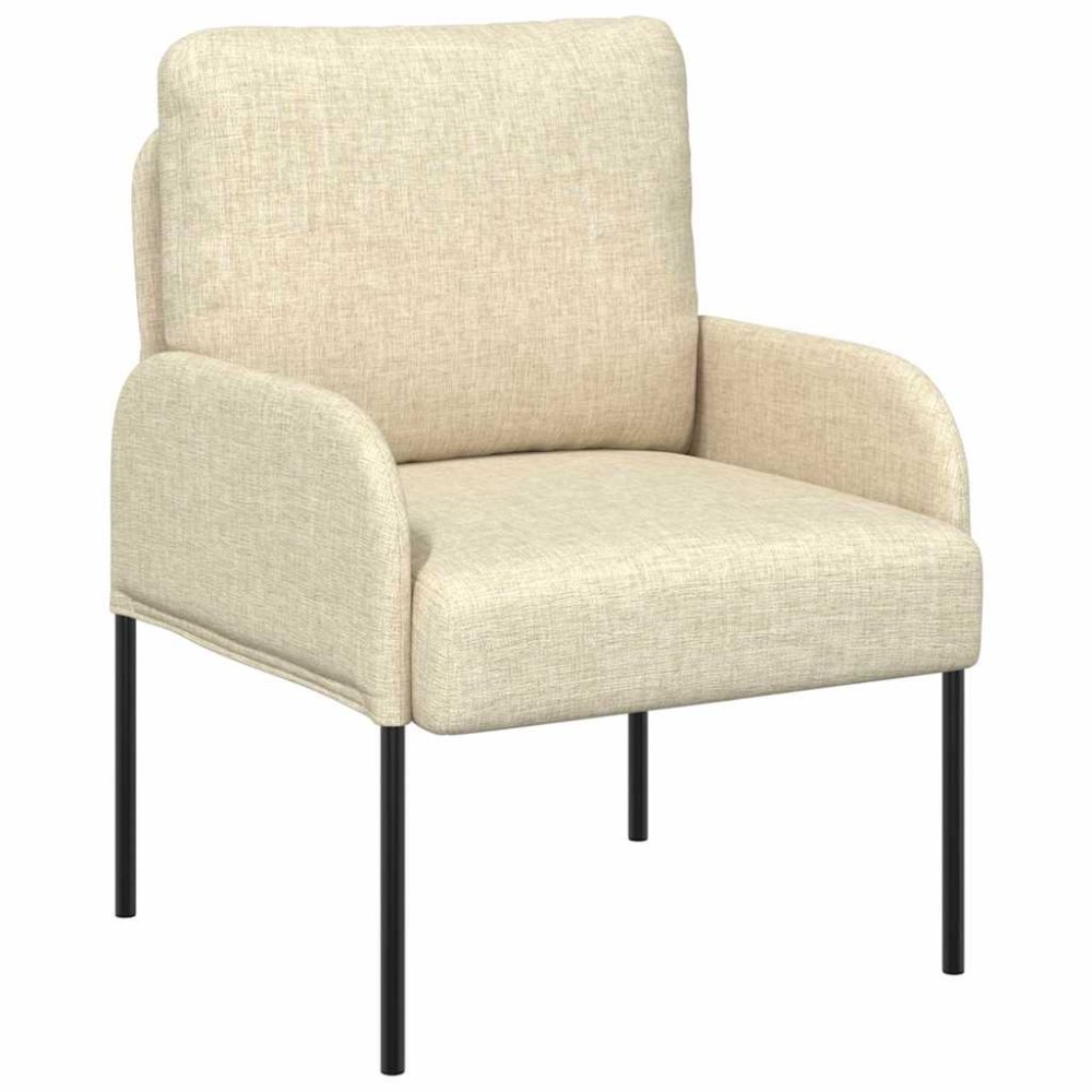 vidaXL Καναπέδες με μαξιλάρι 55cm Κρεμ Κόντρα πλακέ