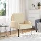 vidaXL Καναπέδες με μαξιλάρι 55cm Κρεμ Κόντρα πλακέ