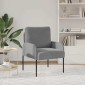 vidaXL Καναπέδες με μαξιλάρι 55cm Σκούρο Γκρι Κόντρα πλακέ