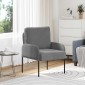 vidaXL Καναπέδες με μαξιλάρι 55cm Σκούρο Γκρι Κόντρα πλακέ