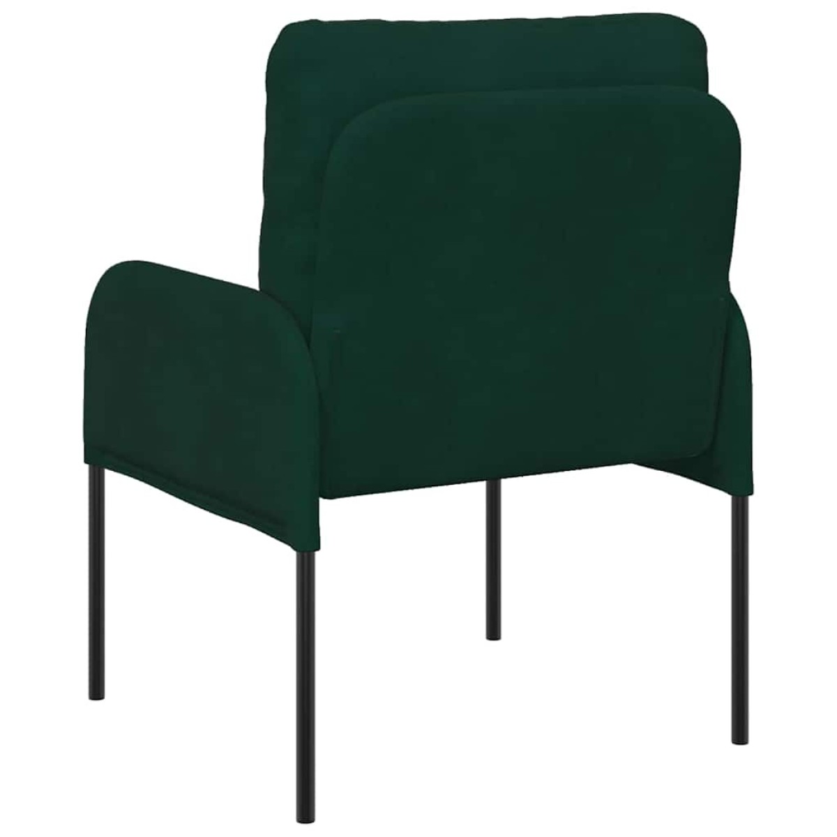 vidaXL Καναπέδες με μαξιλάρι 55cm Σκούρο Πράσινο Κόντρα πλακέ