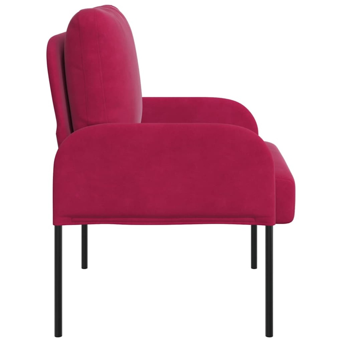 vidaXL Καναπέδες με μαξιλάρι 55cm Κόκκινο Κόντρα πλακέ