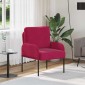 vidaXL Καναπέδες με μαξιλάρι 55cm Κόκκινο Κόντρα πλακέ