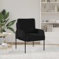 vidaXL Καναπέδες με μαξιλάρι 55cm Μαύρο Κόντρα πλακέ