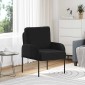 vidaXL Καναπέδες με μαξιλάρι 55cm Μαύρο Κόντρα πλακέ
