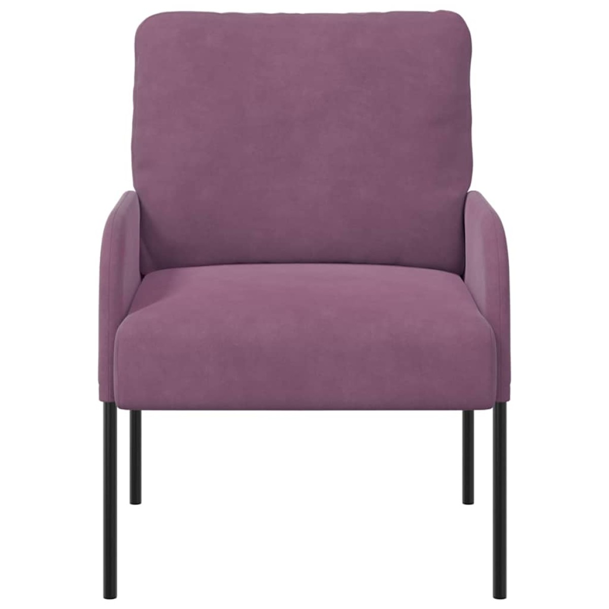 vidaXL Καναπέδες με μαξιλάρι 55cm Μοβ Κόντρα πλακέ