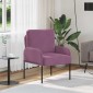 vidaXL Καναπέδες με μαξιλάρι 55cm Μοβ Κόντρα πλακέ
