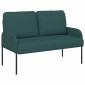 vidaXL Καναπέδες με μαξιλάρι 110cm Σκούρο Πράσινο Κόντρα πλακέ