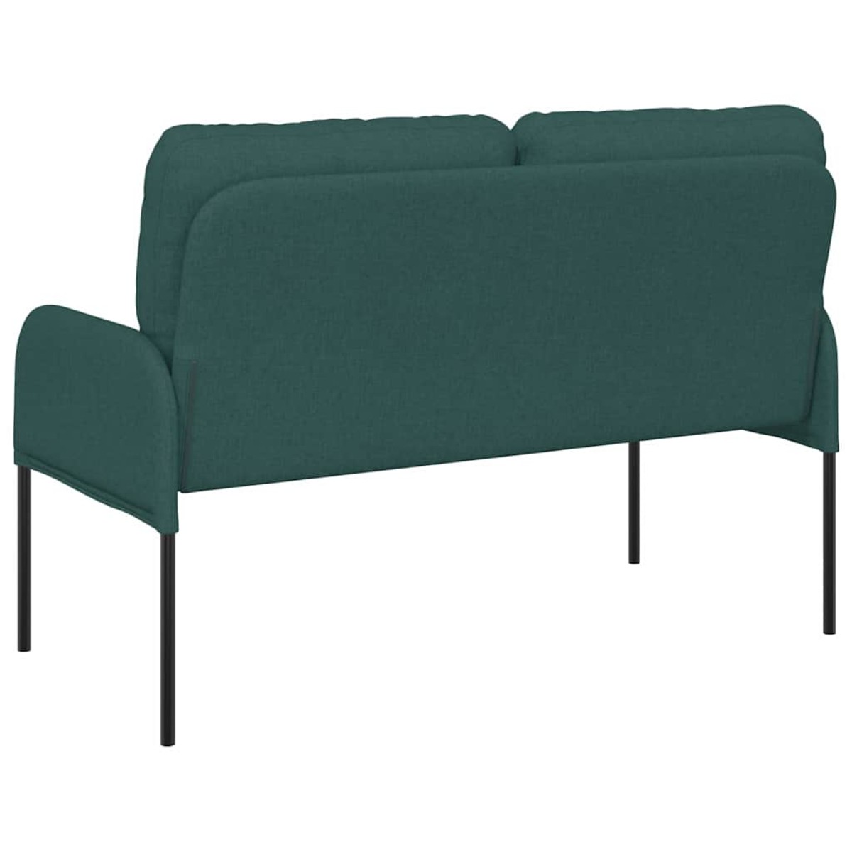 vidaXL Καναπέδες με μαξιλάρι 110cm Σκούρο Πράσινο Κόντρα πλακέ