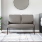 vidaXL Καναπέδες με μαξιλάρι 110cm Taupe Κόντρα πλακέ