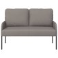 vidaXL Καναπέδες με μαξιλάρι 110cm Taupe Κόντρα πλακέ