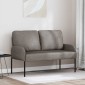 vidaXL Καναπέδες με μαξιλάρι 110cm Taupe Κόντρα πλακέ
