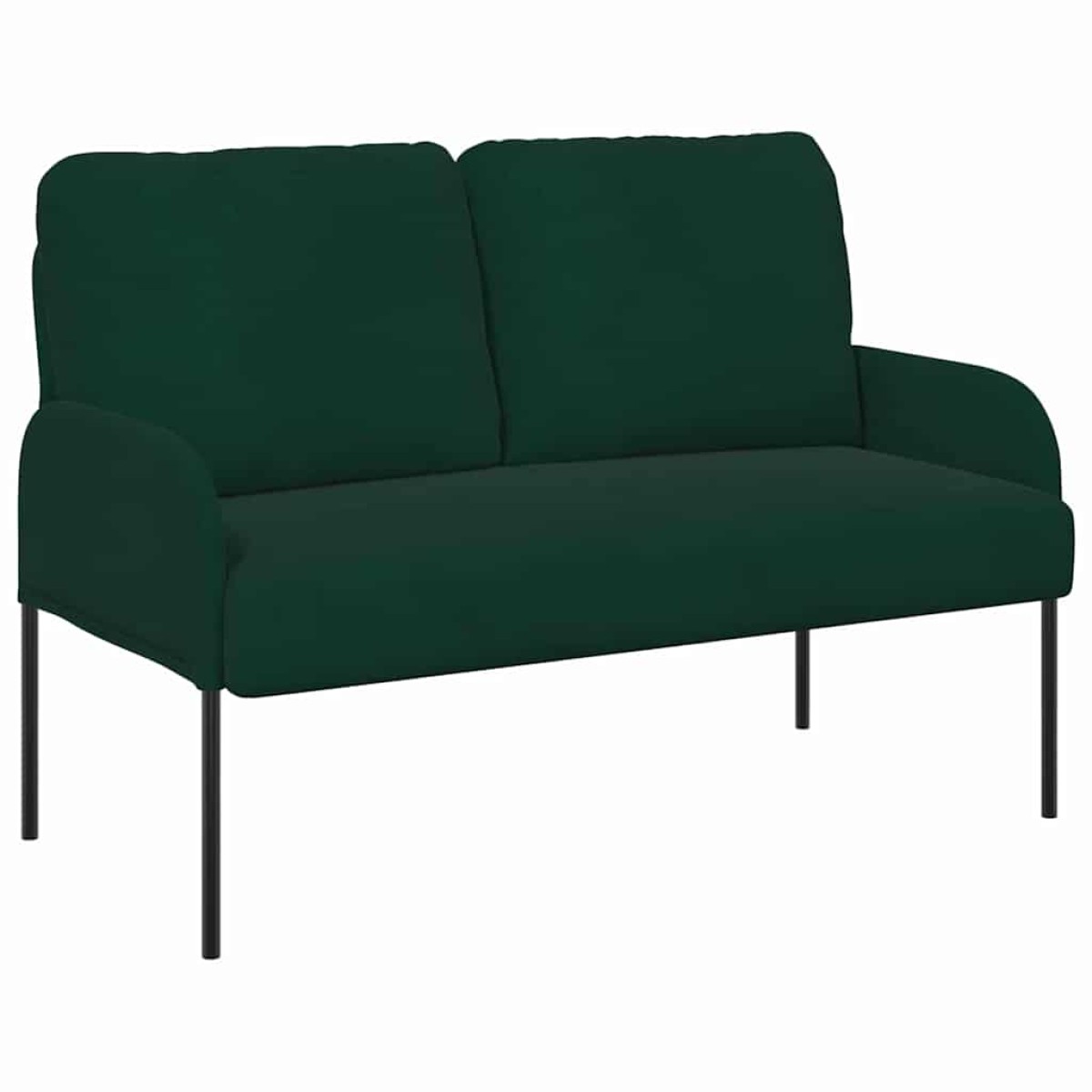 vidaXL Καναπέδες με μαξιλάρι 110cm Σκούρο Πράσινο Κόντρα πλακέ