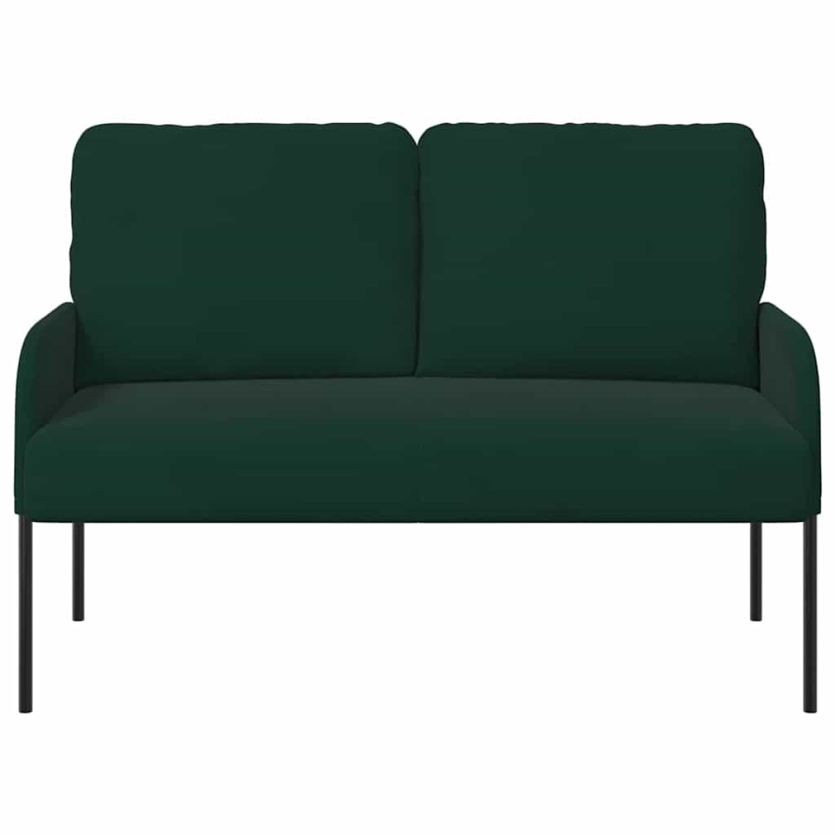 vidaXL Καναπέδες με μαξιλάρι 110cm Σκούρο Πράσινο Κόντρα πλακέ