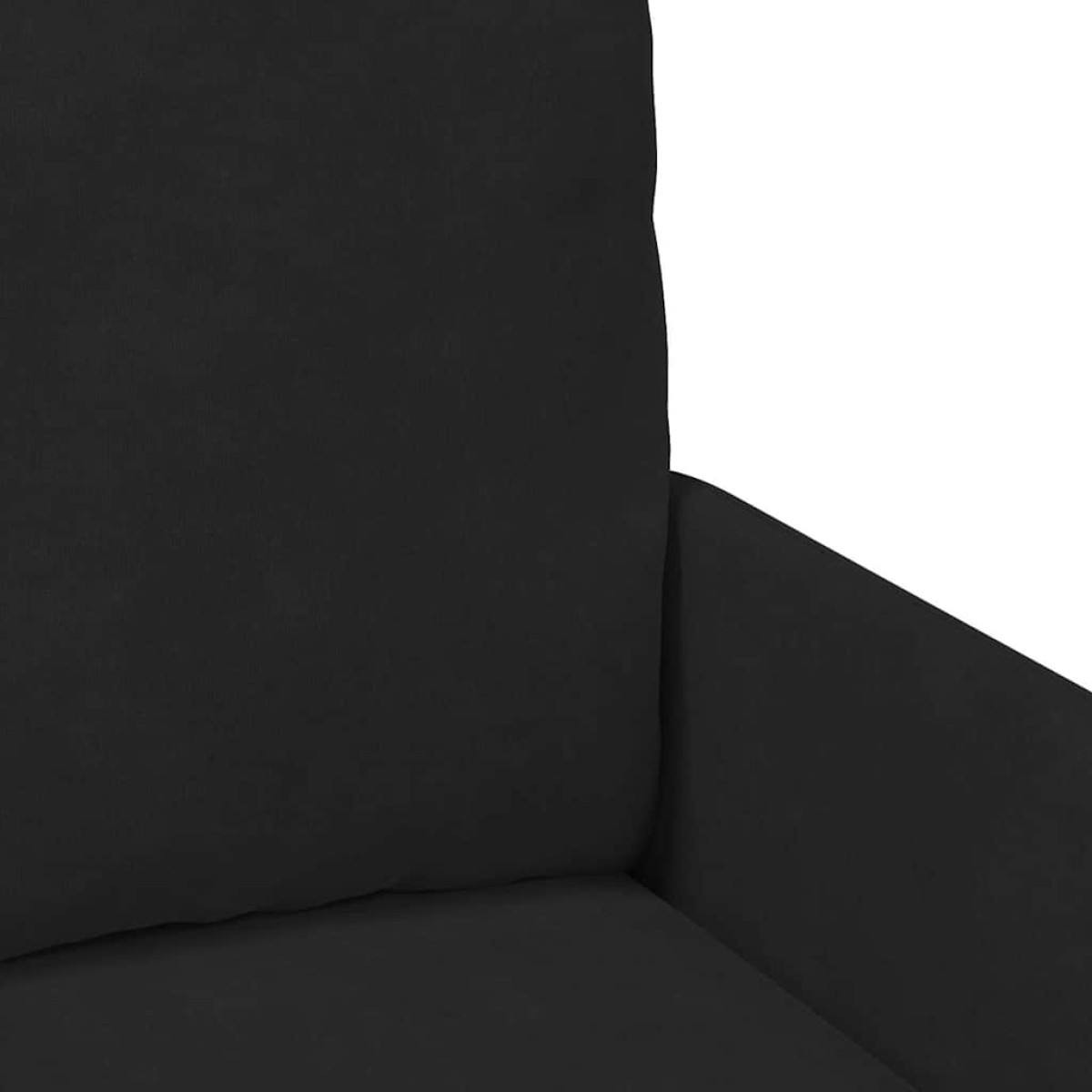 vidaXL Καναπέδες με μαξιλάρι 110cm Μαύρο Κόντρα πλακέ