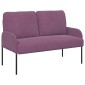 vidaXL Καναπέδες με μαξιλάρι 110cm Μοβ Κόντρα πλακέ