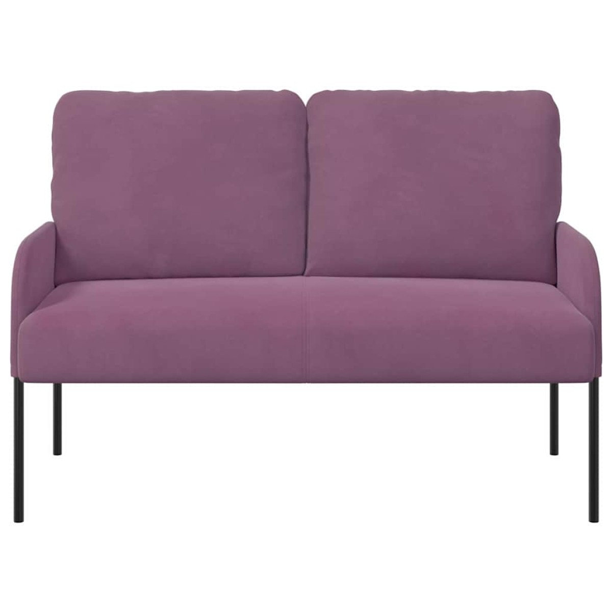 vidaXL Καναπέδες με μαξιλάρι 110cm Μοβ Κόντρα πλακέ