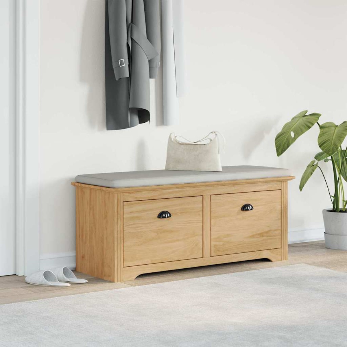 vidaXL Πάγκος Χωλ BODO Μέλι Καφέ 118 x 40 x 50 εκ Επεξεργασμένο Ξύλο