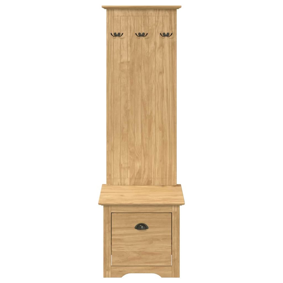 vidaXL Ντουλάπα διαδρόμου BODO Μέλι Καφέ 50 x 40 x 156,7 εκ.