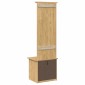 vidaXL Ντουλάπα διαδρόμου BODO Μέλι Καφέ 50 x 40 x 156,7 εκ.