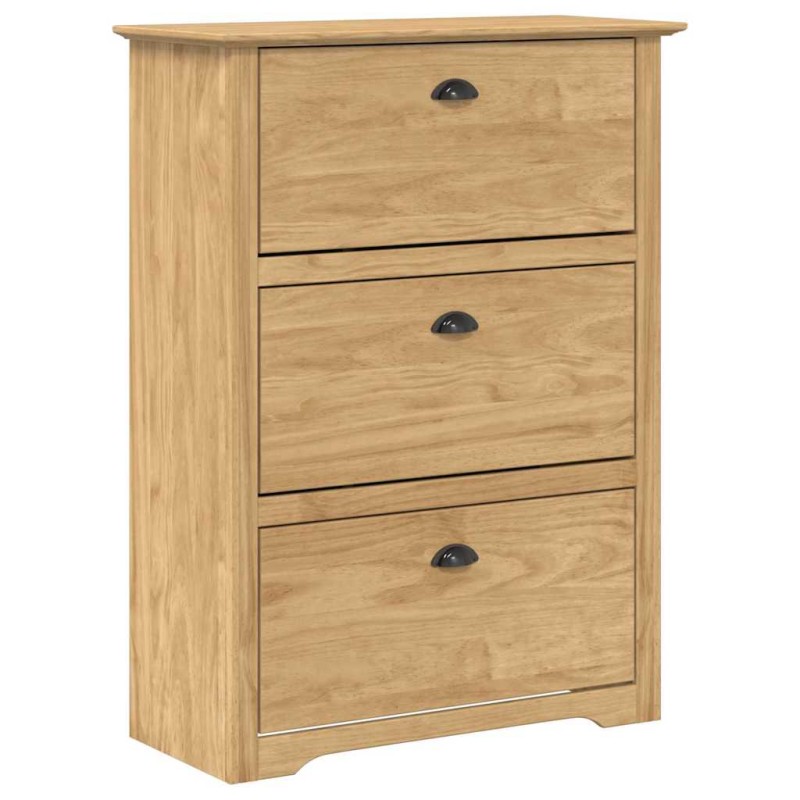 vidaXL Ράφι Παπουτσιών BODO 80 x 35 x 118 εκ Επεξεργασμένο Ξύλο