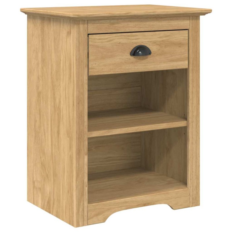 vidaXL Κομοδίνο BODO Μέλι Καφέ 53 x 38,5 x 67 εκ Επεξεργασμένο Ξύλο