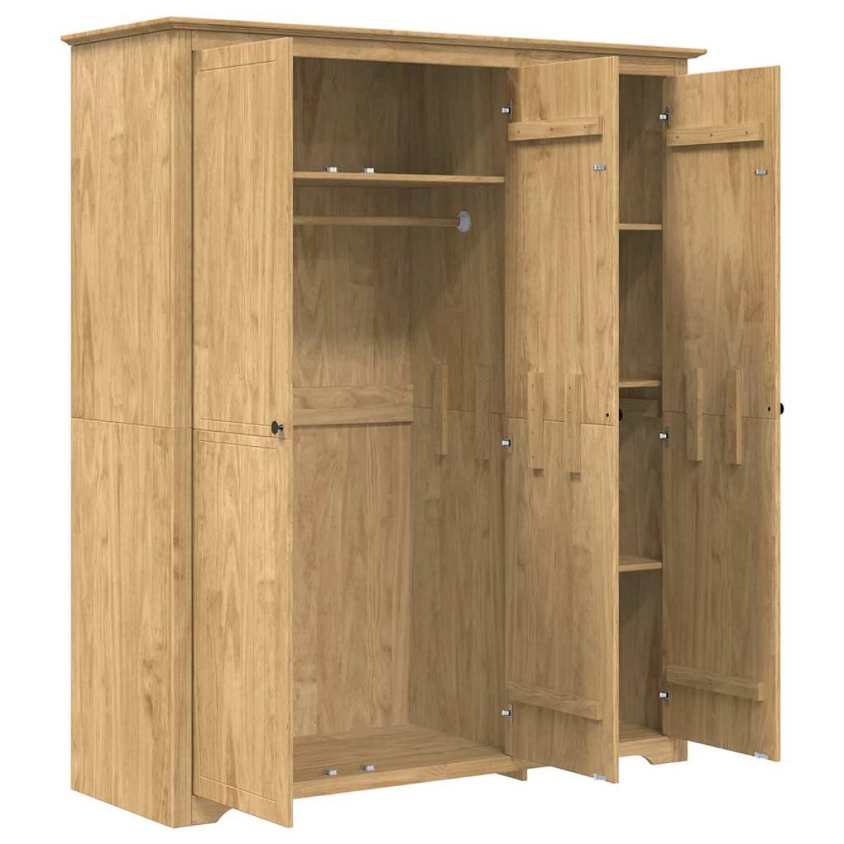 vidaXL Ντουλάπι BODO Μέλι Καφέ 146 x 53,5 x 173 εκ Επεξεργασμένο Ξύλο
