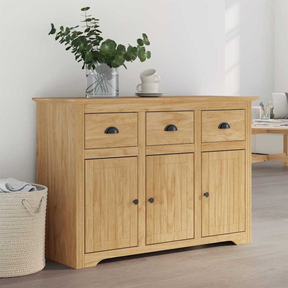 vidaXL Πλαϊνό γραφείο BODO Μέλι Καφέ 115,5 x 44 x 80 εκ
