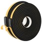 vidaXL Αυτοκόλλητη ταινία αφρού 2 τμχ. Μαύρο 15mm x 5m Χ foam CR