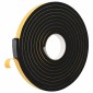vidaXL Αυτοκόλλητη ταινία αφρού 2 τμχ. Μαύρο 20mm x 5m Χ foam CR