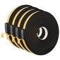 vidaXL Αυτοκόλλητη ταινία αφρού 4 τμχ. Μαύρο 20mm x 5m Χ foam CR