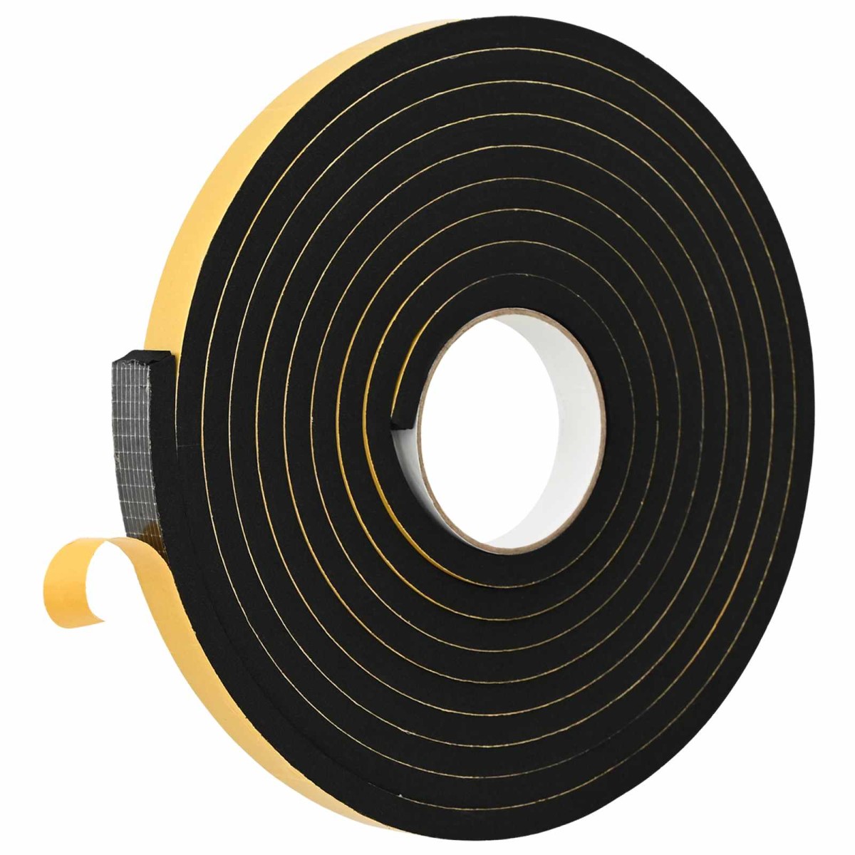 vidaXL Αυτοκόλλητη ταινία αφρού 2 τμχ. Μαύρο 20mm x 5m Χ foam CR