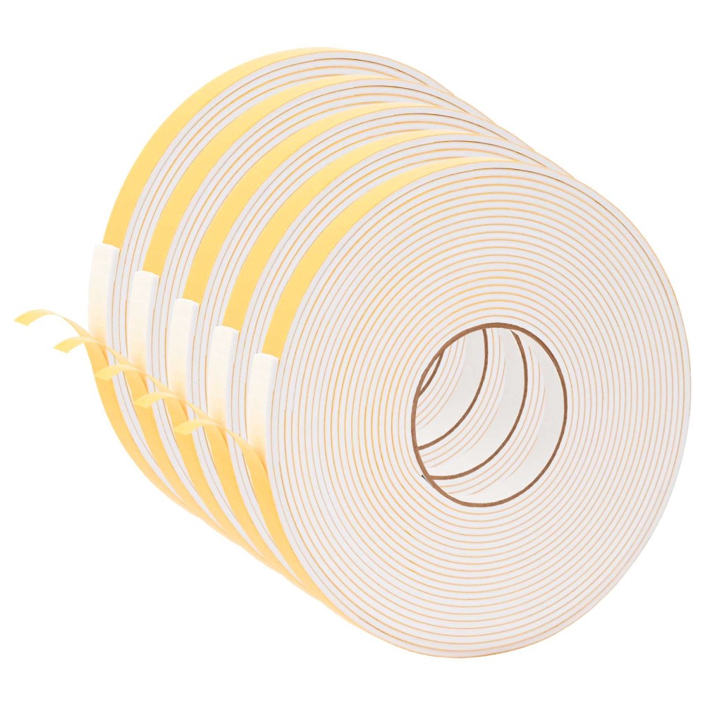 vidaXL Αυτοκόλλητη ταινία αφρού 5 τμχ. Λευκό 15mm x 10m Χ foam CR