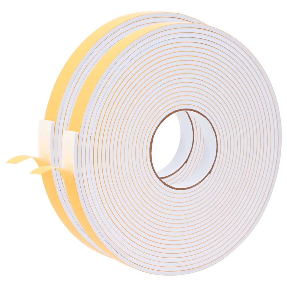 vidaXL Αυτοκόλλητη ταινία αφρού 2 pcs Λευκό 20 χιλ. x 10 μ. Χ foam CR